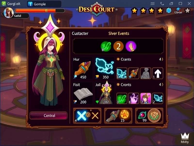 Desi Court Wizard gameplay screenshot showing magical battles